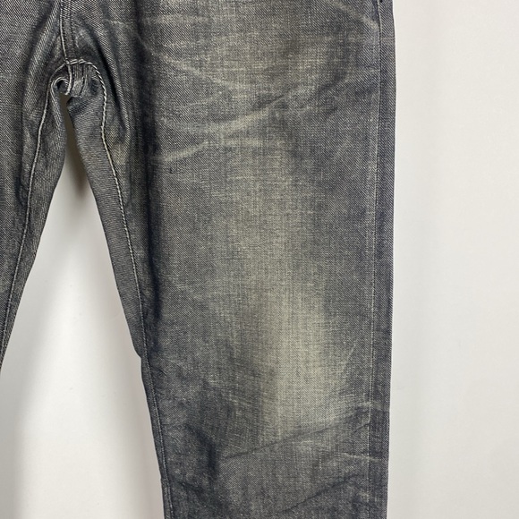 Fabric Brand & Co Jeans Mens 33 Japanese Selvedge Jeans Slim Fit Button Fly - Picture 5 of 16